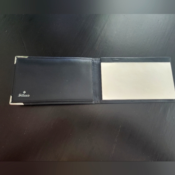 Sillems Leather Check Book Cover - Picture 2 of 6